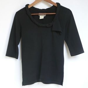 Yohji Yamamoto twist neck top